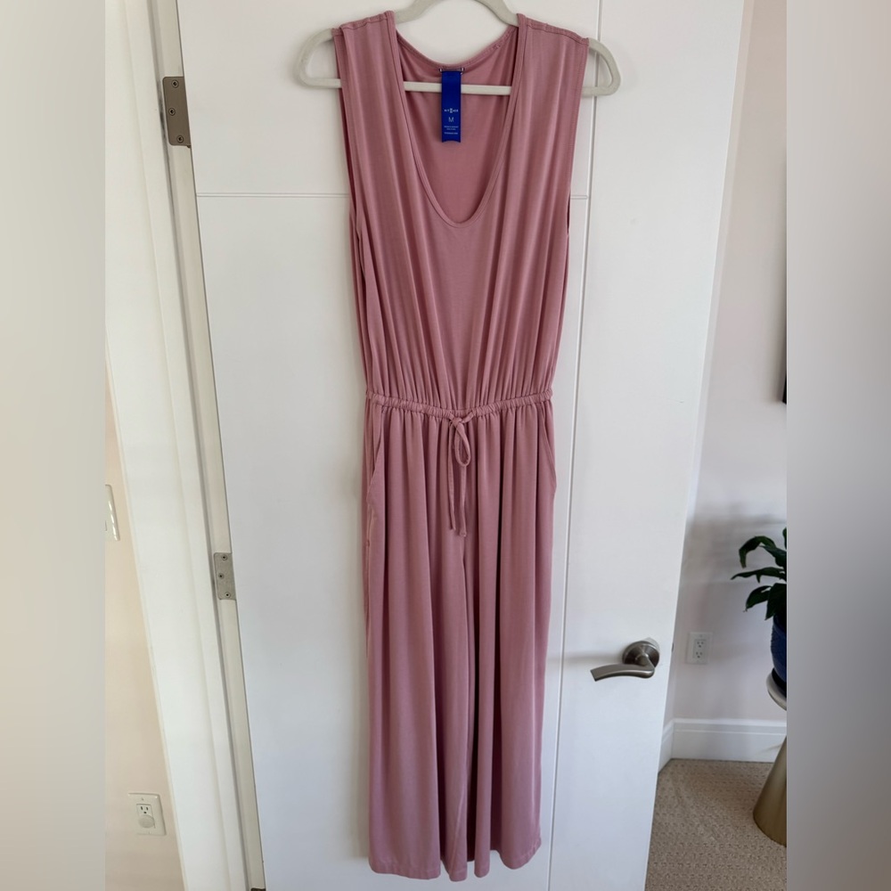 Kit and Ace Mauve Sleeveless Drawstring Jumpsuit